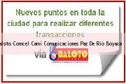 <i>baloto Comcel Cami Comunicaciones</i> Paz De Rio Boyaca