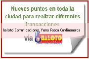 <i>baloto Comunicaciones Yemo</i> Fosca Cundinamarca