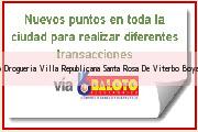 <i>baloto Drogueria Villa Republicana</i> Santa Rosa De Viterbo Boyaca
