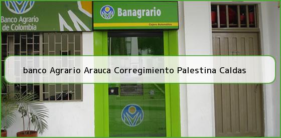 <b>banco Agrario Arauca Corregimiento Palestina Caldas</b>