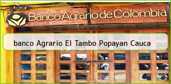 <b>banco Agrario El Tambo Popayan Cauca</b>