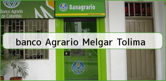 <b>banco Agrario Melgar Tolima</b>