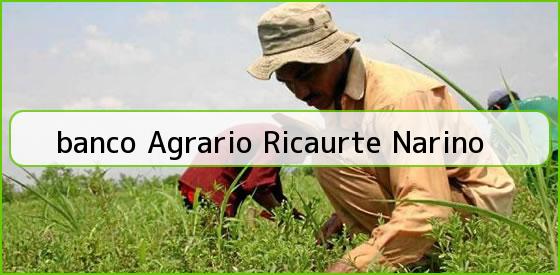 <b>banco Agrario Ricaurte Narino</b>