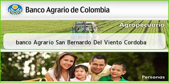 <b>banco Agrario San Bernardo Del Viento Cordoba</b>