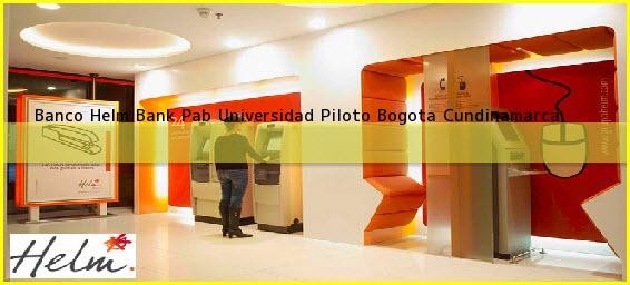 Banco Helm Bank Pab Universidad Piloto Bogota Cundinamarca