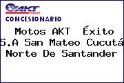 Motos AKT  Éxito S.A San Mateo Cucutá Norte De Santander