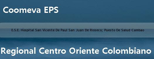 <i>E.S.E. Hospital San Vicente De Paul San Juan De Rioseco; Puesto De Salud Cambao</i>