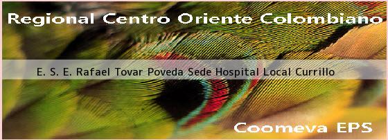 <i>E. S. E. Rafael Tovar Poveda Sede Hospital Local Currillo</i>