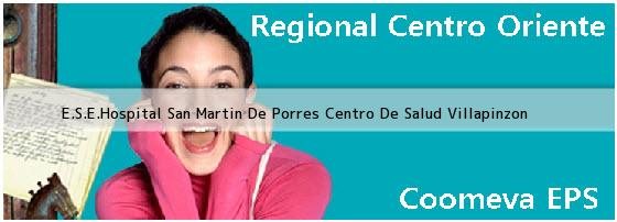 <i>E.S.E.Hospital San Martin De Porres Centro De Salud Villapinzon</i>