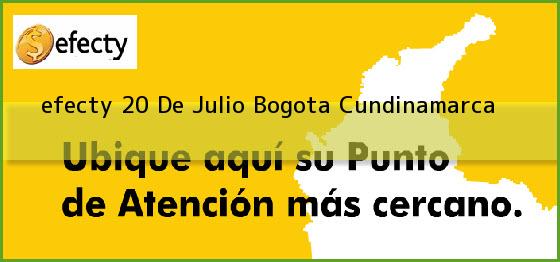 <b>efecty 20 De Julio</b> Bogota Cundinamarca