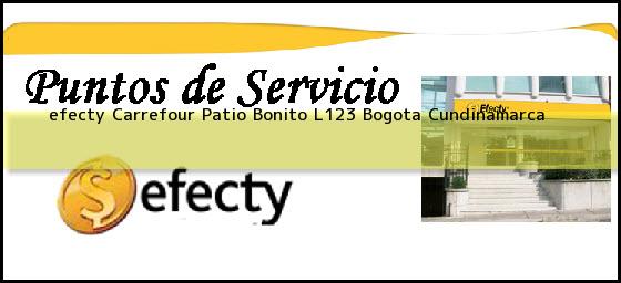 <b>efecty Carrefour Patio Bonito L123</b> Bogota Cundinamarca
