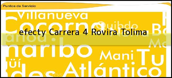 <b>efecty Carrera 4</b> Rovira Tolima