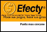 <i>efecty Cra 4 Universidad Del Tolima</i> Ibague Tolima