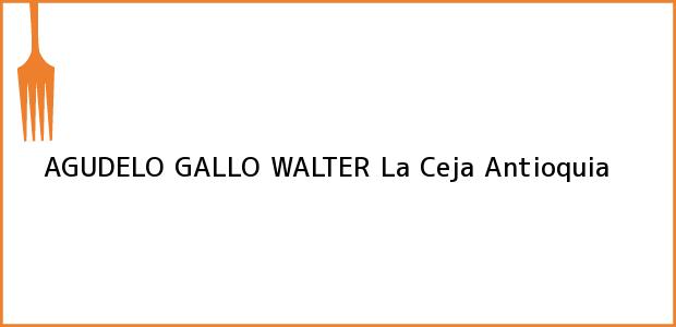 Teléfono, Dirección y otros datos de contacto para AGUDELO GALLO WALTER, La Ceja, Antioquia, Colombia