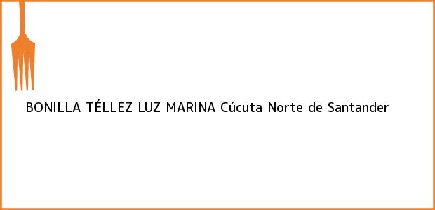 Teléfono, Dirección y otros datos de contacto para BONILLA TÉLLEZ LUZ MARINA, Cúcuta, Norte de Santander, Colombia