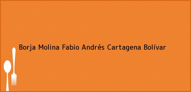 Teléfono, Dirección y otros datos de contacto para Borja Molina Fabio Andrés, Cartagena, Bolívar, Colombia