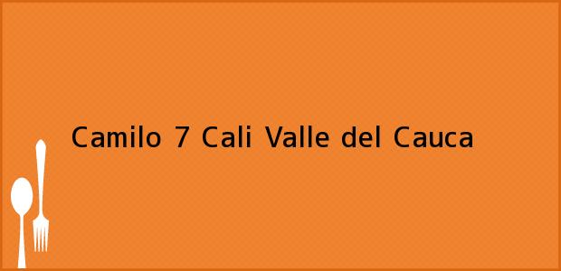 Teléfono, Dirección y otros datos de contacto para Camilo 7, Cali, Valle del Cauca, Colombia