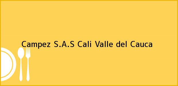 Teléfono, Dirección y otros datos de contacto para Campez S.A.S, Cali, Valle del Cauca, Colombia