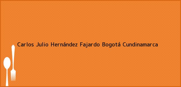 Teléfono, Dirección y otros datos de contacto para Carlos Julio Hernández Fajardo, Bogotá, Cundinamarca, Colombia