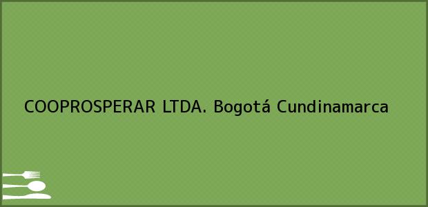 Teléfono, Dirección y otros datos de contacto para COOPROSPERAR LTDA., Bogotá, Cundinamarca, Colombia