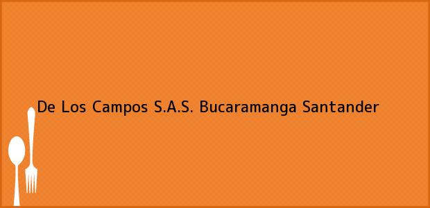 Teléfono, Dirección y otros datos de contacto para De Los Campos S.A.S., Bucaramanga, Santander, Colombia