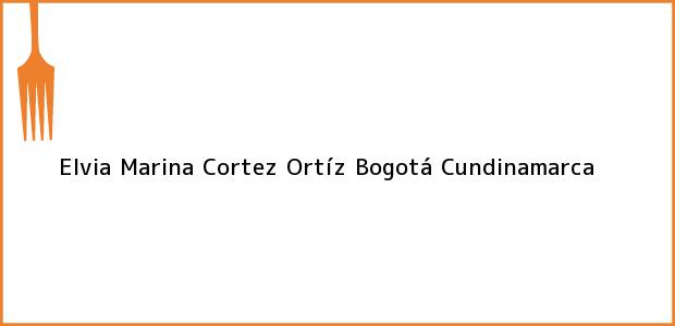 Teléfono, Dirección y otros datos de contacto para Elvia Marina Cortez Ortíz, Bogotá, Cundinamarca, Colombia