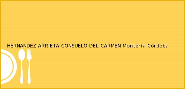 Teléfono, Dirección y otros datos de contacto para HERNÃNDEZ ARRIETA CONSUELO DEL CARMEN, Montería, Córdoba, Colombia