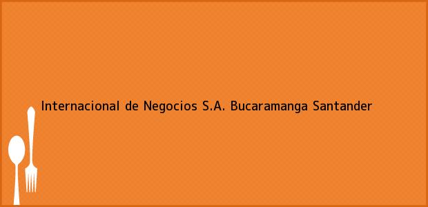 Teléfono, Dirección y otros datos de contacto para Internacional de Negocios S.A., Bucaramanga, Santander, Colombia