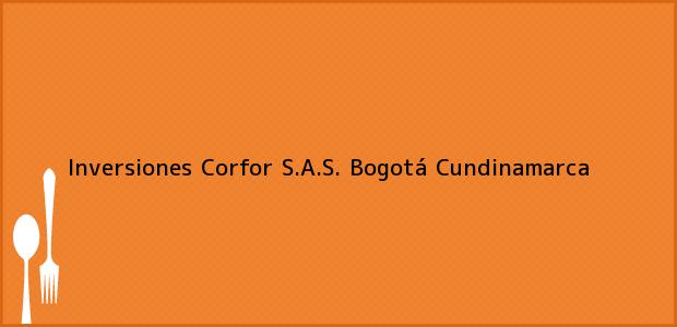 Teléfono, Dirección y otros datos de contacto para Inversiones Corfor S.A.S., Bogotá, Cundinamarca, Colombia