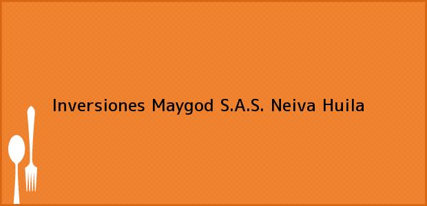 Teléfono, Dirección y otros datos de contacto para Inversiones Maygod S.A.S., Neiva, Huila, Colombia