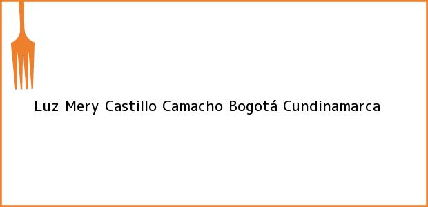 Teléfono, Dirección y otros datos de contacto para Luz Mery Castillo Camacho, Bogotá, Cundinamarca, Colombia