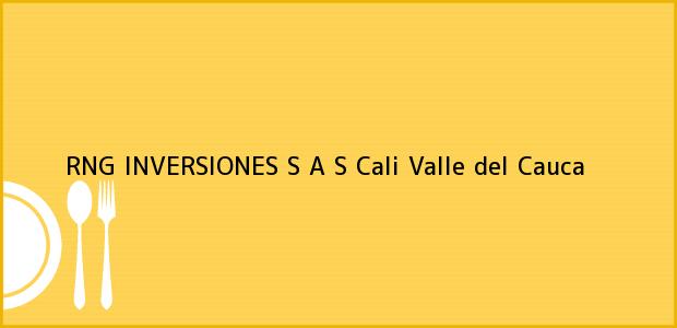 Teléfono, Dirección y otros datos de contacto para RNG INVERSIONES S A S, Cali, Valle del Cauca, Colombia