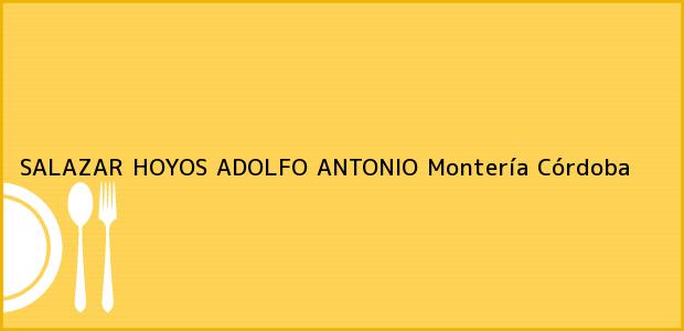 Teléfono, Dirección y otros datos de contacto para SALAZAR HOYOS ADOLFO ANTONIO, Montería, Córdoba, Colombia