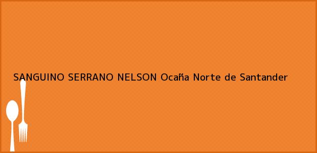 Teléfono, Dirección y otros datos de contacto para SANGUINO SERRANO NELSON, Ocaña, Norte de Santander, Colombia