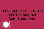 ABC GABRIEL SOLINA ARDILA Bogotá Cundinamarca