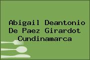 Abigail Deantonio De Paez Girardot Cundinamarca