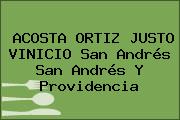 ACOSTA ORTIZ JUSTO VINICIO San Andrés San Andrés Y Providencia