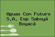 Aguas Con Futuro S.A. Esp Saboyá Boyacá