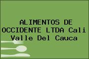 ALIMENTOS DE OCCIDENTE LTDA Cali Valle Del Cauca
