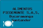 ALIMENTOS PIEDEMONTE S.A.S. Bucaramanga Santander