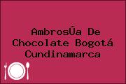 AmbrosÚa De Chocolate Bogotá Cundinamarca