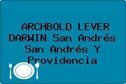 ARCHBOLD LEVER DARWIN San Andrés San Andrés Y Providencia