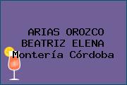 ARIAS OROZCO BEATRIZ ELENA Montería Córdoba
