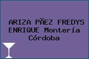 ARIZA PÃEZ FREDYS ENRIQUE Montería Córdoba