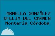 ARMELLA GONZÃLEZ OFELIA DEL CARMEN Montería Córdoba