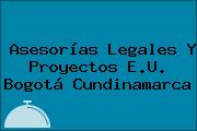 Asesorías Legales Y Proyectos E.U. Bogotá Cundinamarca