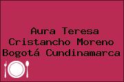 Aura Teresa Cristancho Moreno Bogotá Cundinamarca