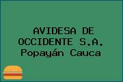 AVIDESA DE OCCIDENTE S.A. Popayán Cauca