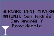 BERNARD BENT ADVERN ANTONIO San Andrés San Andrés Y Providencia