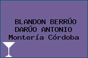BLANDON BERRÚO DARÚO ANTONIO Montería Córdoba